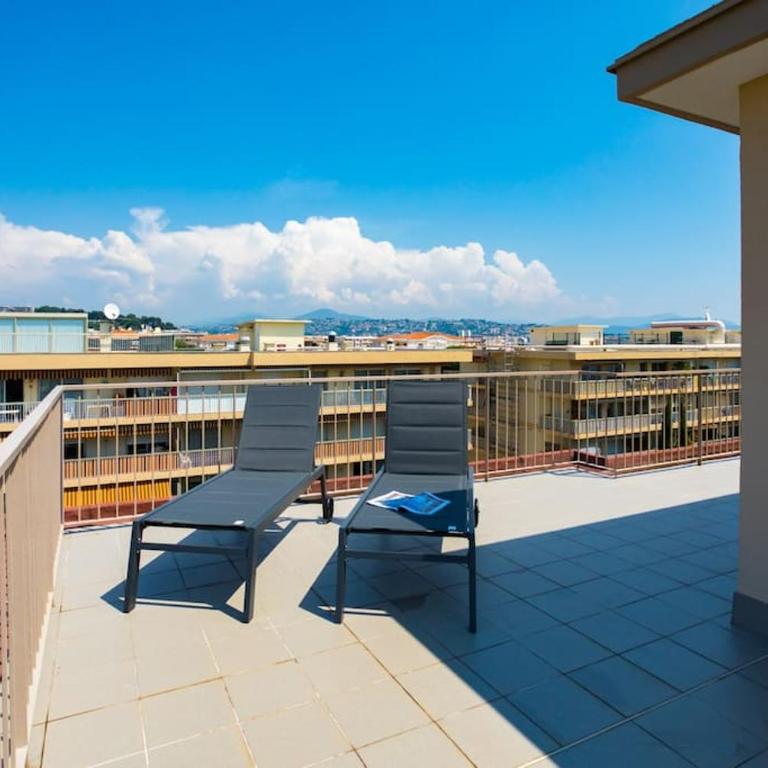 L43 Staywizus - Suite Maurice sea view 6Pax -Terrace, Parking, AC - Appartement 3 Chambres - 28
