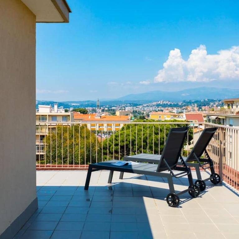 L43 Staywizus - Suite Maurice sea view 6Pax -Terrace, Parking, AC - Appartement 3 Chambres - 37
