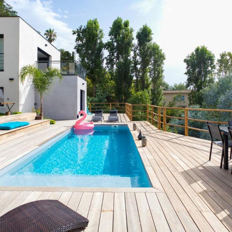 Villa modern Super-Cannes heated Pool, Parking, CLIM, 7 min to Cannes Beach - Villa avec Piscine Privée - 2
