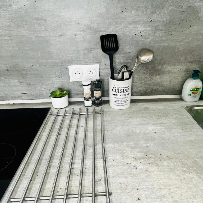 SUPERBE DUPLEX DESIGN NEUF 2 CHAMBRES, CLIMATISE TOUT CONFORT, FACILE D,ACCES STATIONNEMENT GRATUIT - Apartamento de 2 dormitorios - 9