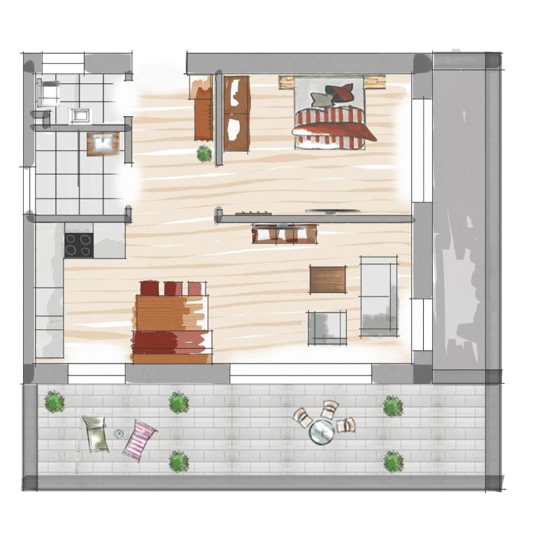 Apart Dorhoam - Apartment mit 1 Schlafzimmer - 7