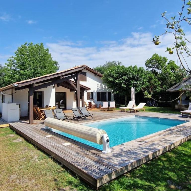 Villa Elizalde Moliets - climatisée, piscine chauffée, vélos et surfs inclus - Villa - 6