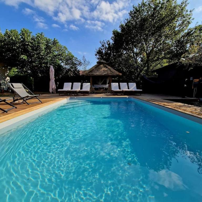 Villa Elizalde Moliets - climatisée, piscine chauffée, vélos et surfs inclus - Villa - 39