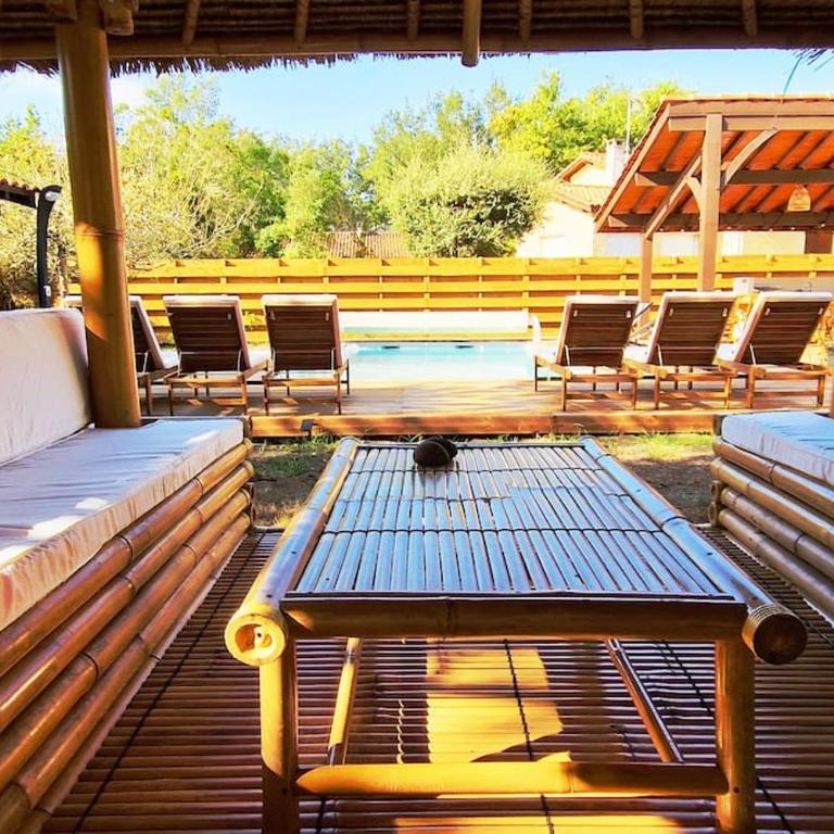 Villa Elizalde Moliets - climatisée, piscine chauffée, vélos et surfs inclus - Villa - 9