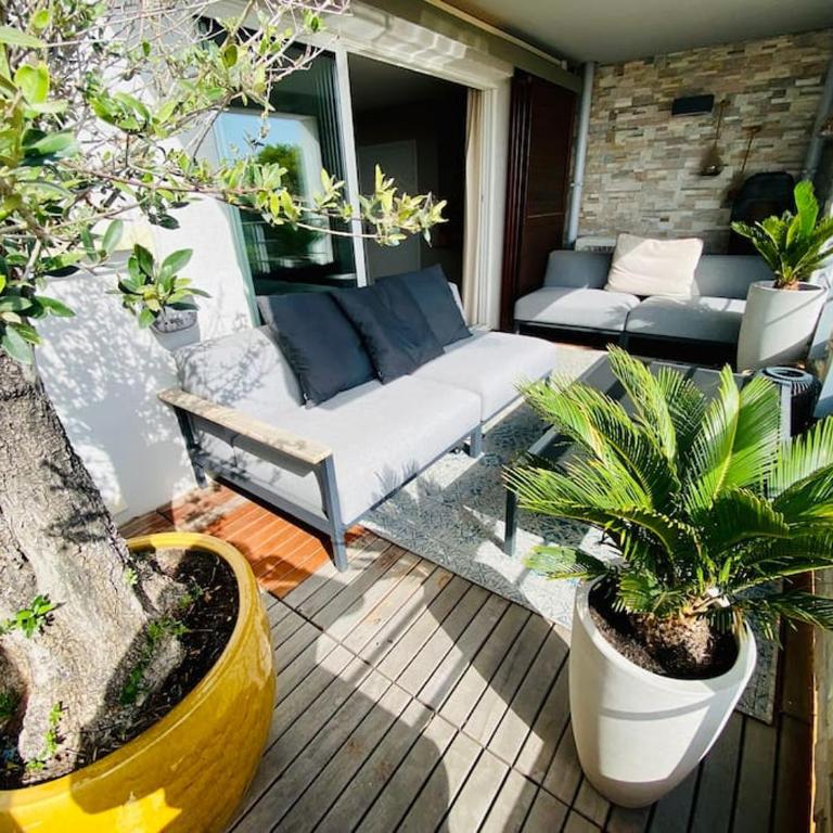 ''Le Soleil'' Superbe T3 avec vue étang et mer, clim parking et piscine - Apartment mit 2 Schlafzimmern - 6