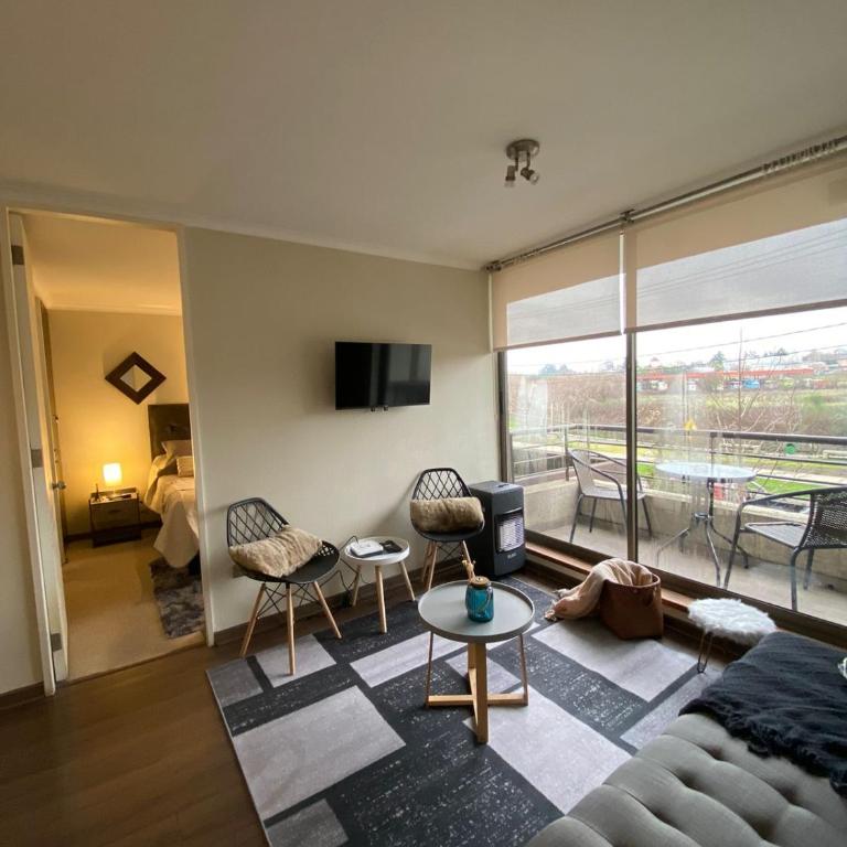 Acogedor y cómodo depto. 2d+2b - Apartamento de 1 dormitorio - 38