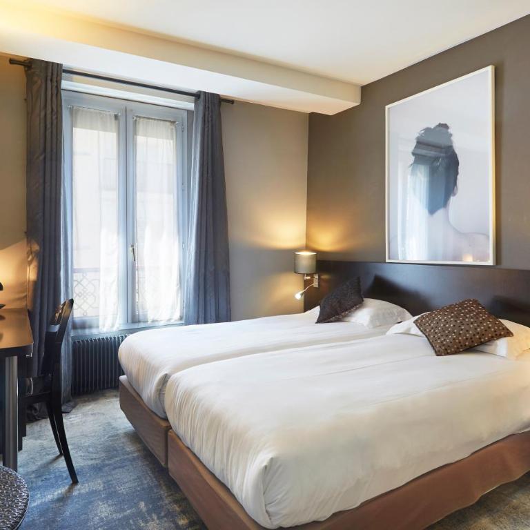 Logis hôtel Jardin de Villiers - Chambre Lits Jumeaux - 1