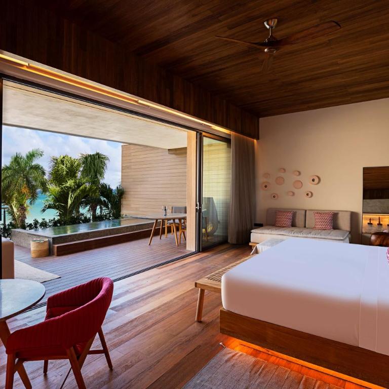 Banyan Tree Mayakoba - Suite con porche frente al mar y piscina - 1 cama extragrande - 2
