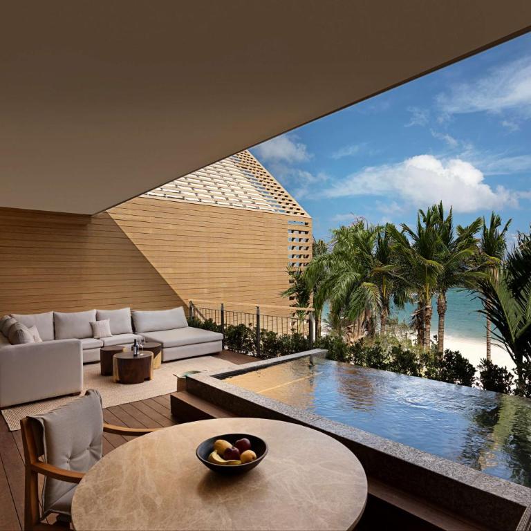 Banyan Tree Mayakoba - Suite con porche frente al mar y piscina - 1 cama extragrande - 5