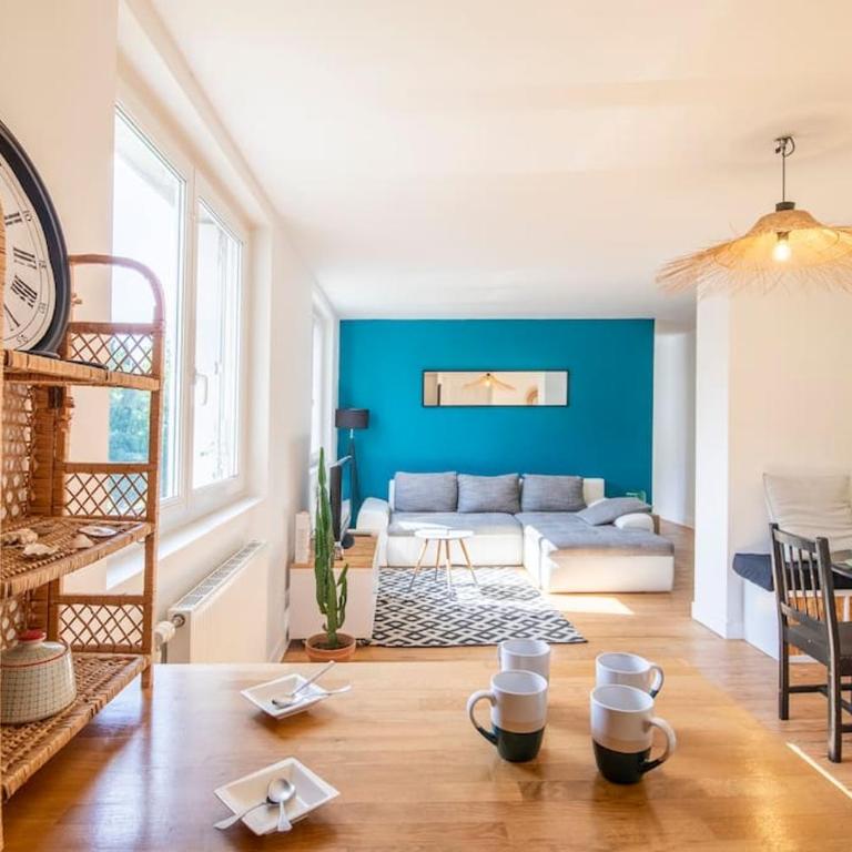 Grand salon, 2 chambres en centre-ville - Appartement 2 Chambres - 1