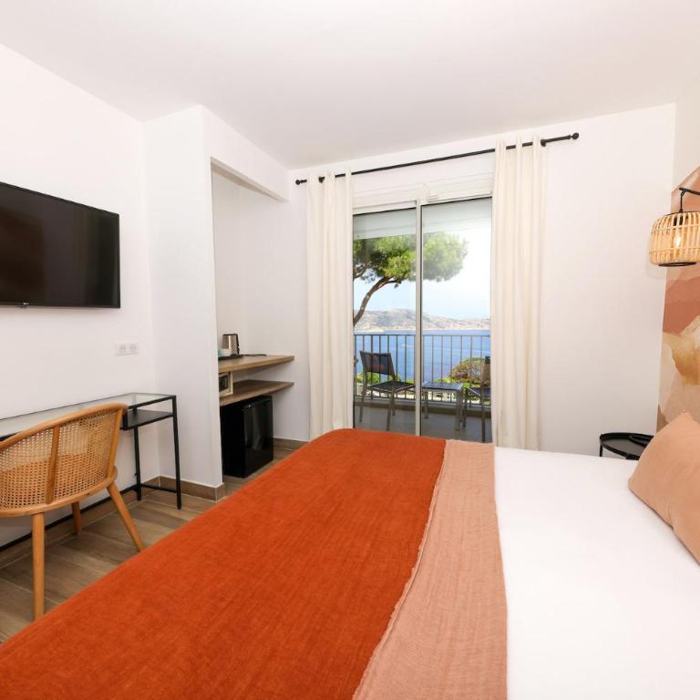 Le Saint Erasme, Hotel Eco Friendly - Chambre Double Panorama avec Balcon - Vue sur Mer - 9