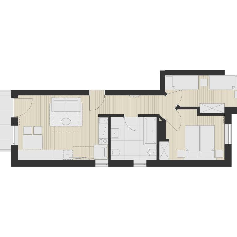 Eden Apartments - Two-Bedroom Apartment with Balcony and Mountain View - 17