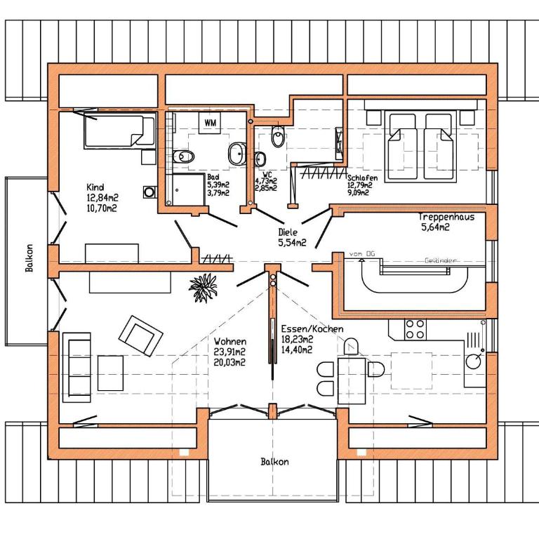 Villa Gaisser II - fewo-badhindelang - Apartment mit 2 Schlafzimmern und Dusche - 4