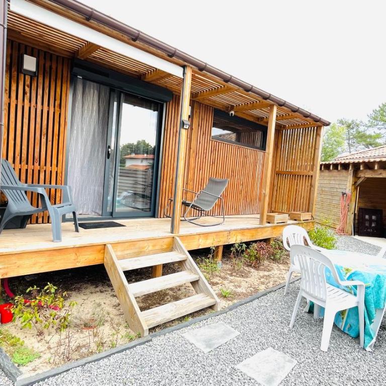 EcoKub T3 Indépendant Proche plages et lac - Maison 2 Chambres - 4