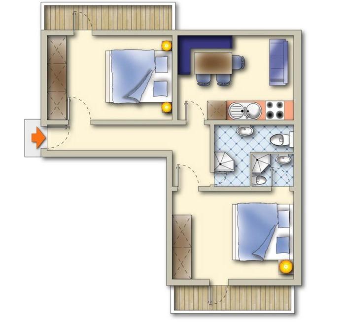 Walchenhof - Apartment mit 2 Schlafzimmern - 7