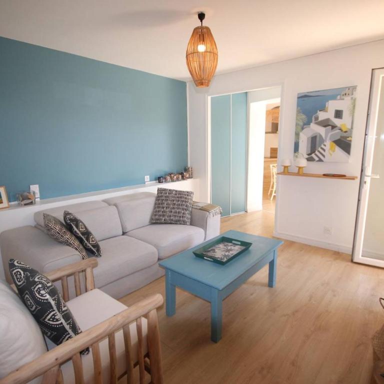 FACE à la Mer, Superbe appartement climatisé au RDC d'une maison, classé 4 étoiles, 5 couchages -WIFI-PORTIRAGNES PLAGE LXBFM32 - Appartamento con 2 Camere da Letto - 5