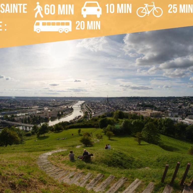 Rouen : Vue panoramique sur la seine avec parking - Appartement Supérieur - 18