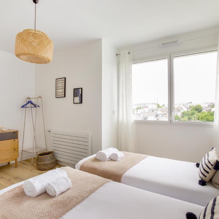 L'Air - Elégant 2 chambres avec loggia dans résidence de haut standing - Appartement 2 Chambres - 11