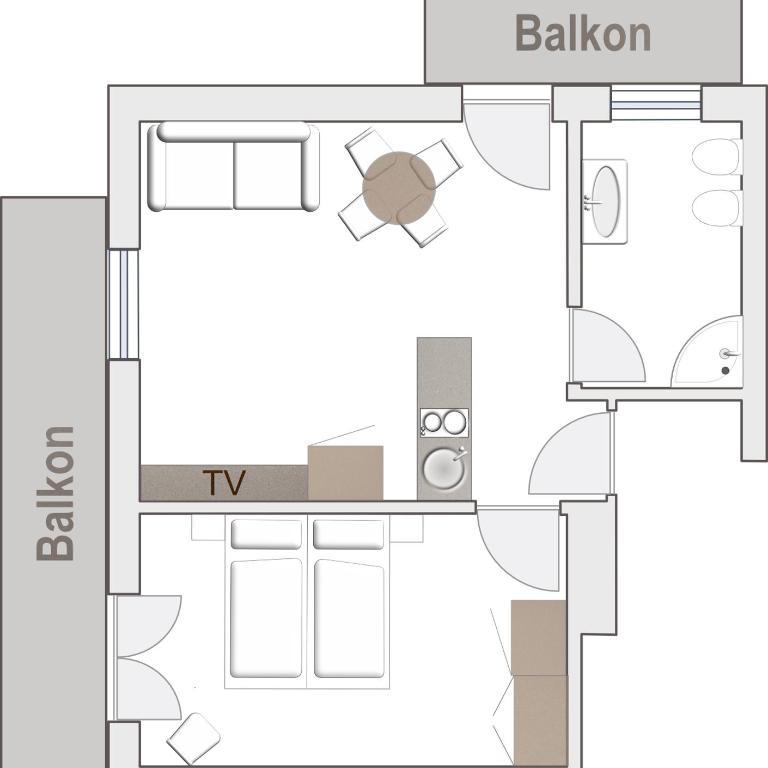 Garni Hotel Walburg - Apartment mit Gartenblick - 5