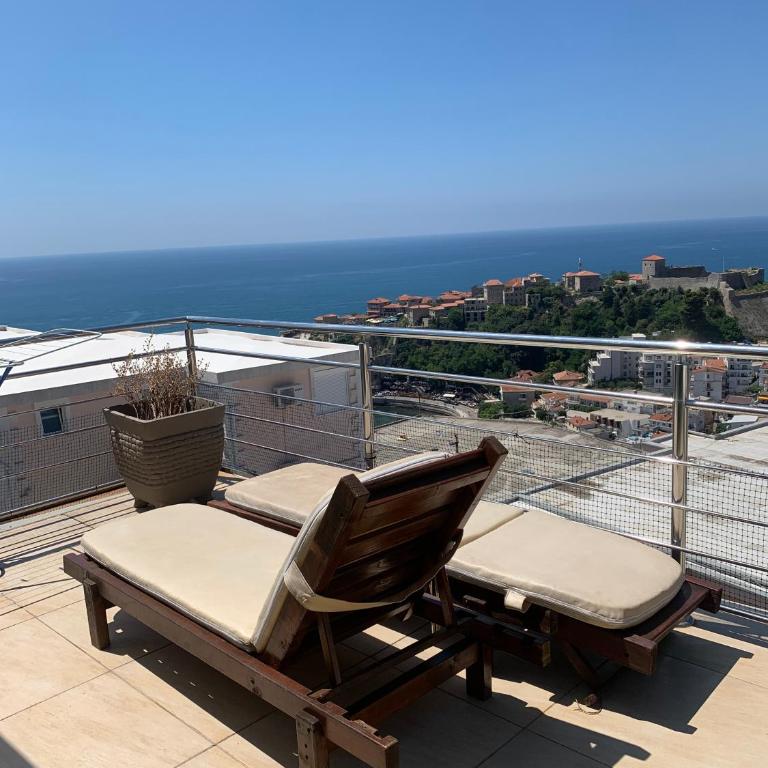 Apartments Knežević - Studio sa Balkonom i Pogledom na More - 15