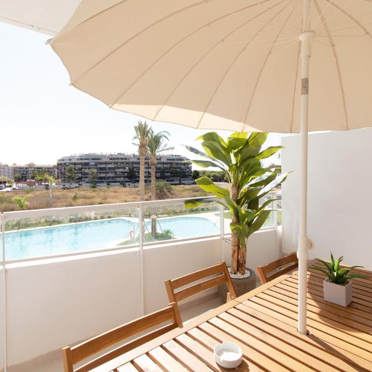 Global Vacacional, Apartamento con 2 terrazas en Gran Canet - Appartement - Vue sur Piscine - 19