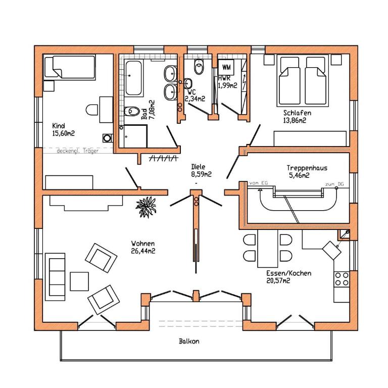Villa Gaisser II - fewo-badhindelang - Apartment mit 2 Schlafzimmern und Badezimmer - 3