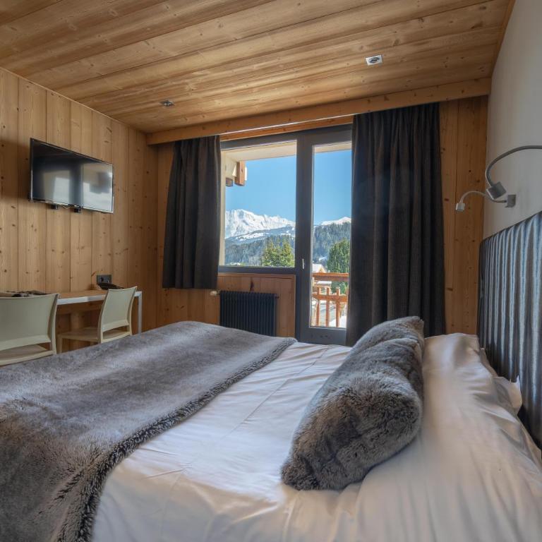 Chalet-Hôtel Les Rhodos - Chambre Double - Mont-Blanc - 1