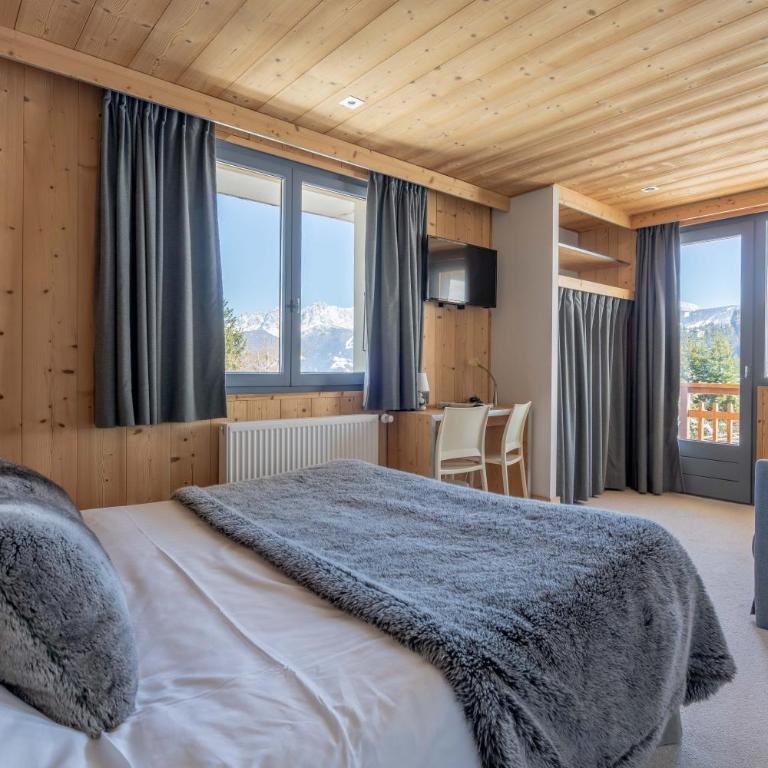 Chalet-Hôtel Les Rhodos - Chambre Triple - Mont-Blanc - 2