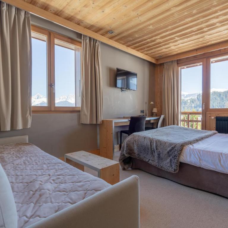 Chalet-Hôtel Les Rhodos - Chambre Triple - Mont-Blanc - 3