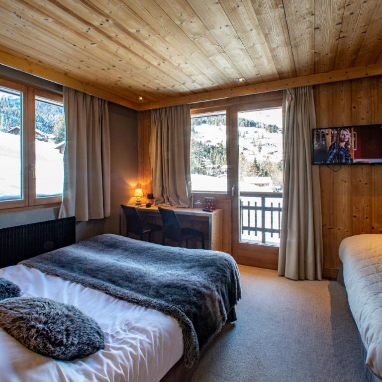 Chalet-Hôtel Les Rhodos - Chambre Triple - Aravis - 2