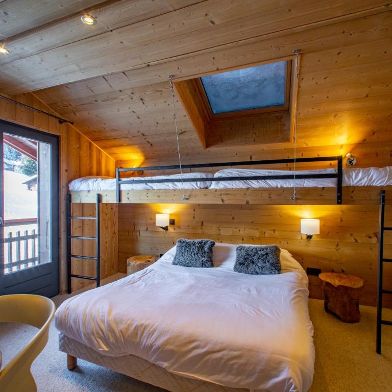 Chalet-Hôtel Les Rhodos - Chambre Quadruple Supérieure - Aravis - 2