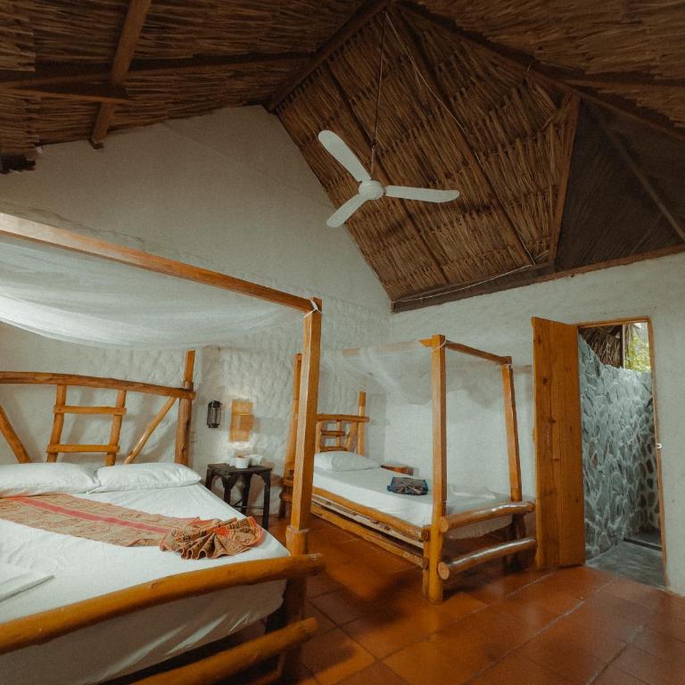 Praba Hostel - Habitación Doble - 2 camas - 2