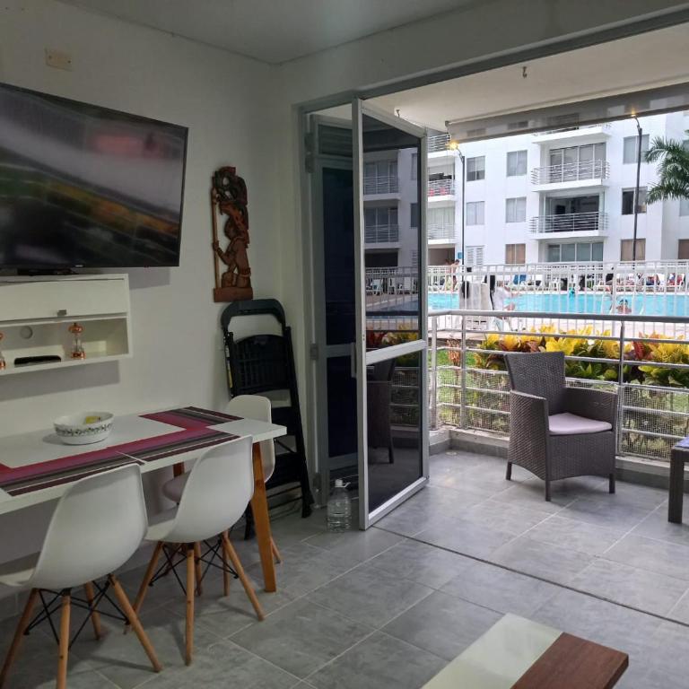 Apartamento Agualina Orange con vista a la piscina - Apartamento de 2 dormitorios - 10