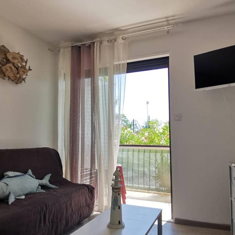 Studio Rénové avec Grande Terrasse et Wifi à Balaruc-les-Bains - FR-1-553-230 - Studio - 1