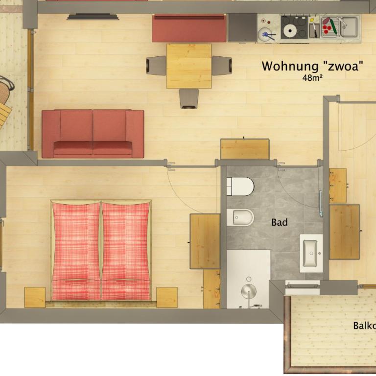 Ragitt Stodl Ferienwohnungen - Appartamento con 2 Camere da Letto - 9