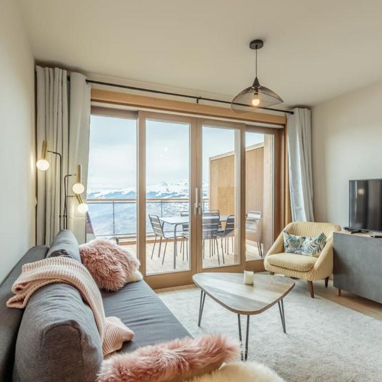 Luxurious duplex for 4-7p with large terrace and pool in ski-in ski-out 5 star residence at Les Arcs - Appartement 2 Chambres - 1