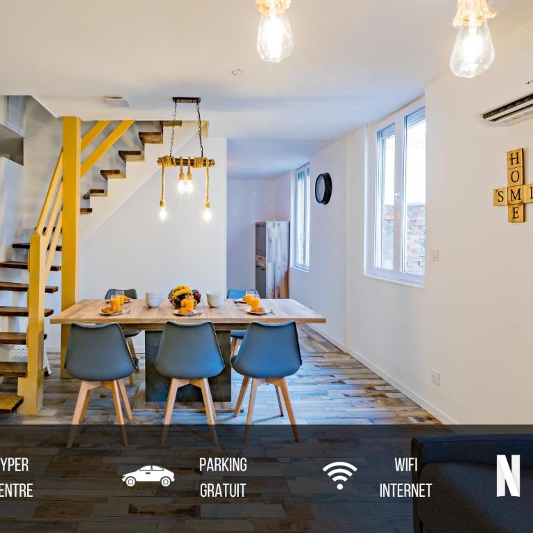 Centre Historique - FREE Parking - Self Checkin - WIFI - LA CABANE - SLEEPNTRIPBEZIERS - Appartement 2 Chambres - 6