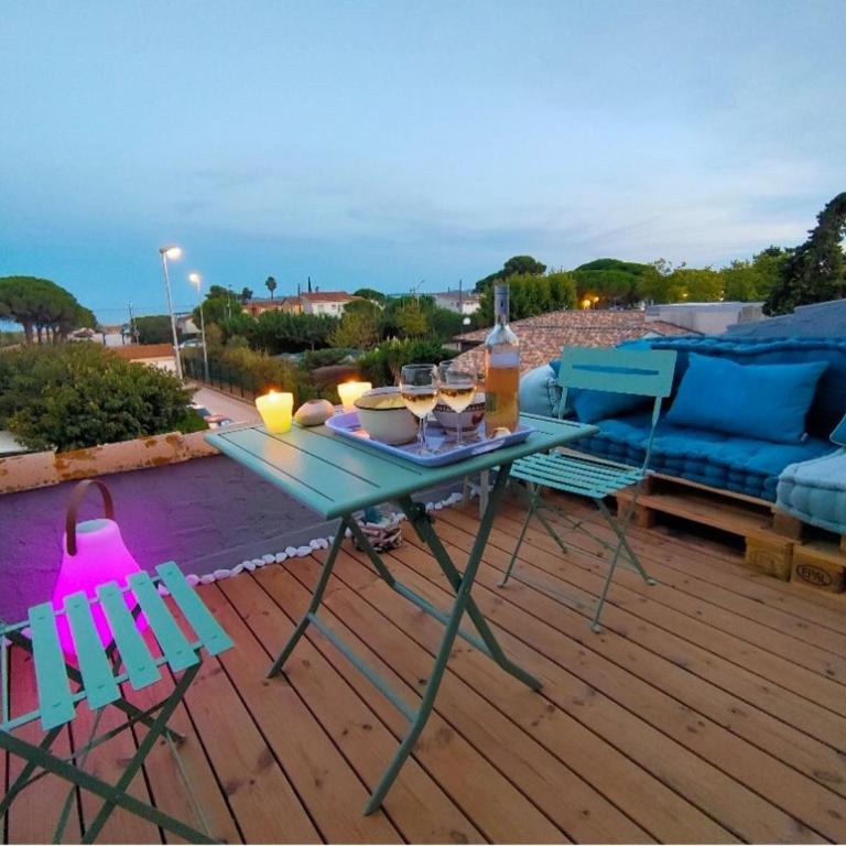 Maison de vacances à l'Ayguade classée 3 étoiles, climatisée,3mn à pied plage et restos ,5mn aéroport, 10mn gare - Haus mit 4 Schlafzimmern - 13