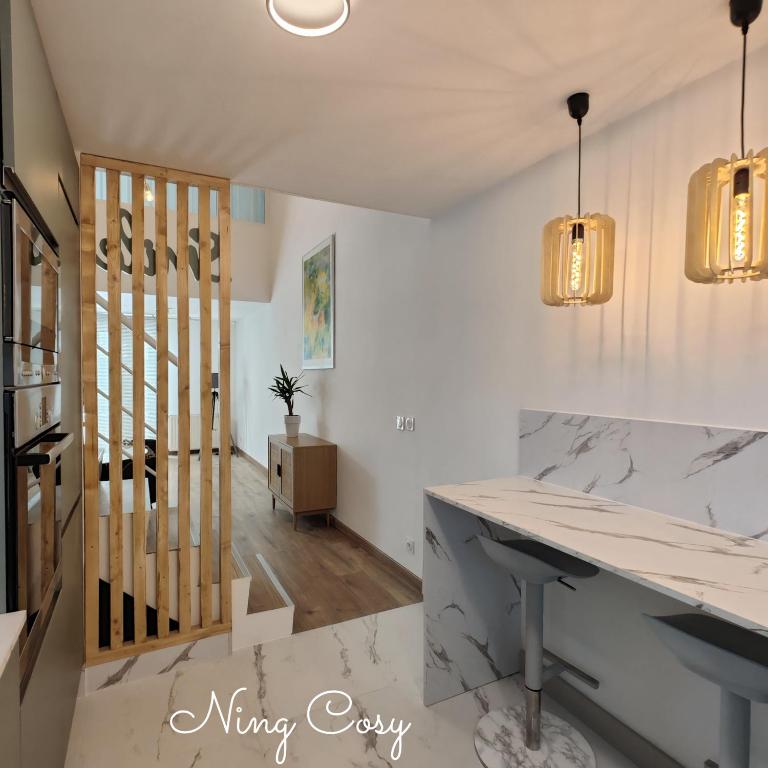 Superbe Cosy Duplex Appartement T3 Charpenne Tête D'or avec parking privé gratuit - Appartement 2 Chambres - 16