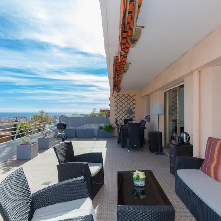 Studio avec grande terrasse ,et vue mer sur la baie de Cannes - Appartement 1 Chambre - 14