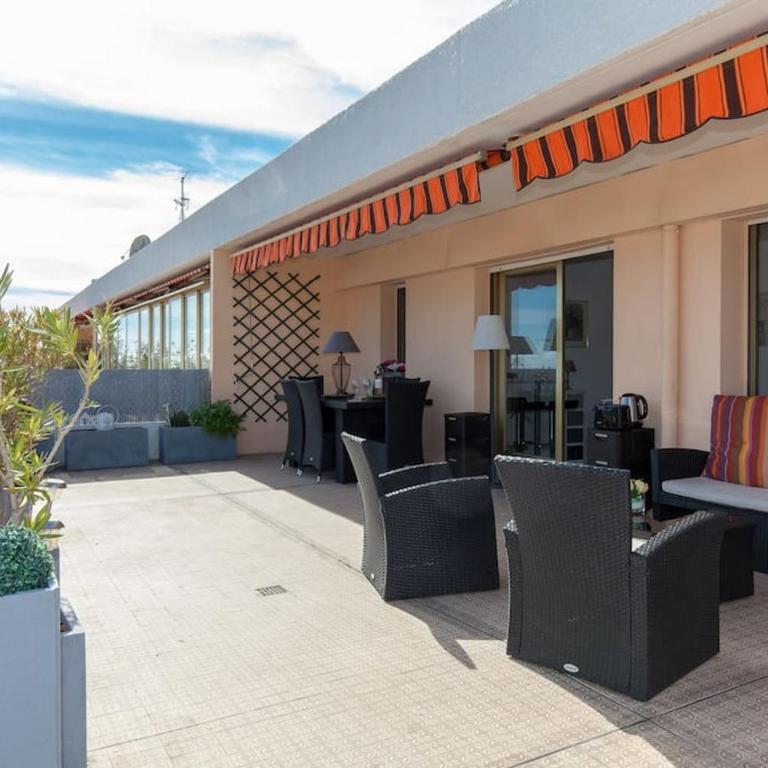 Studio avec grande terrasse ,et vue mer sur la baie de Cannes - Appartement 1 Chambre - 18