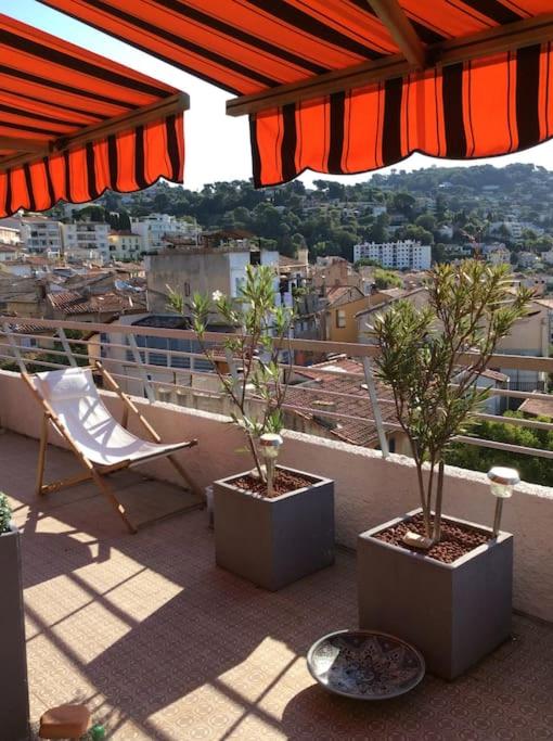 Studio avec grande terrasse ,et vue mer sur la baie de Cannes - Appartement 1 Chambre - 30