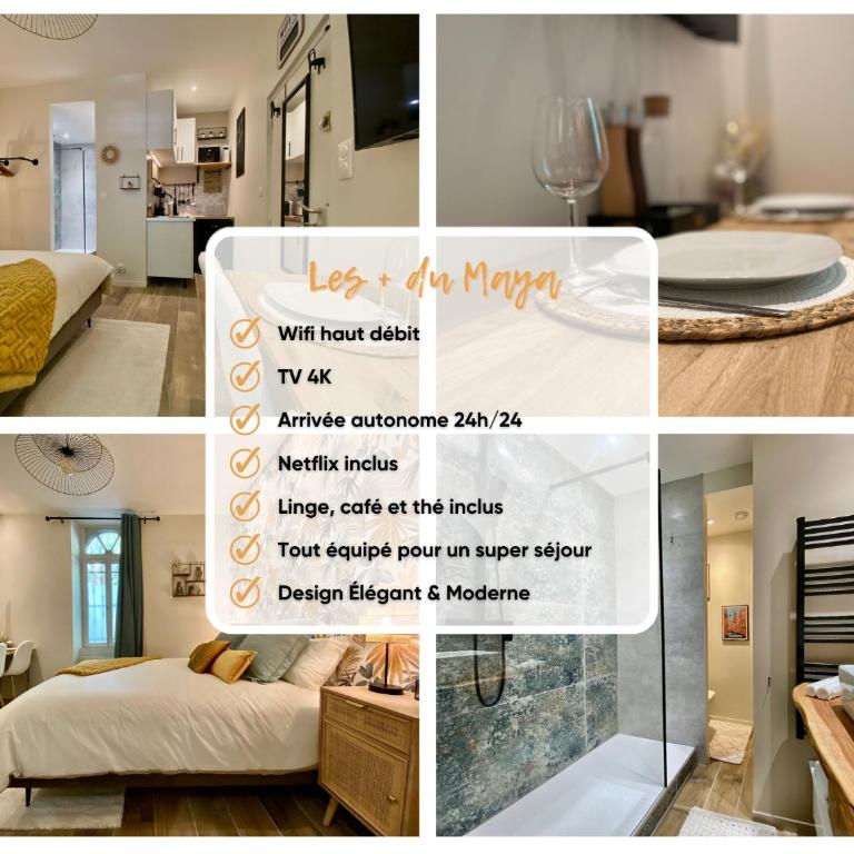 Le Maya - Suite tout Confort - Hyper Centre - Proche Gare - Appartement 1 Chambre - 2