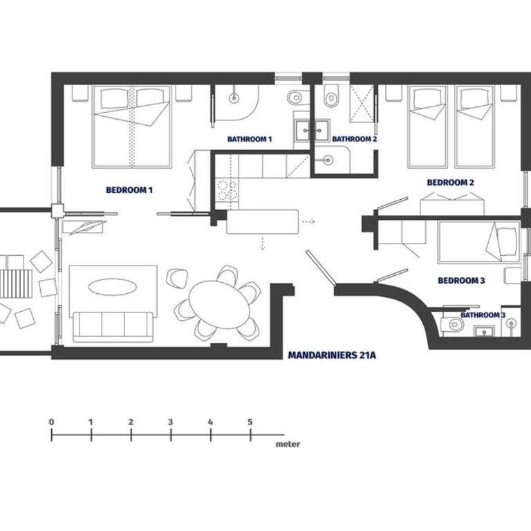 Résidence MANDARINIERS Cannes - Three-Bedroom Apartment 21A - 6