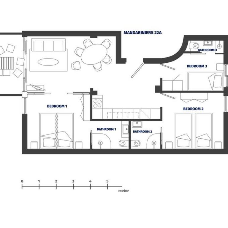 Résidence MANDARINIERS Cannes - Three-Bedroom Apartment 22A - 9