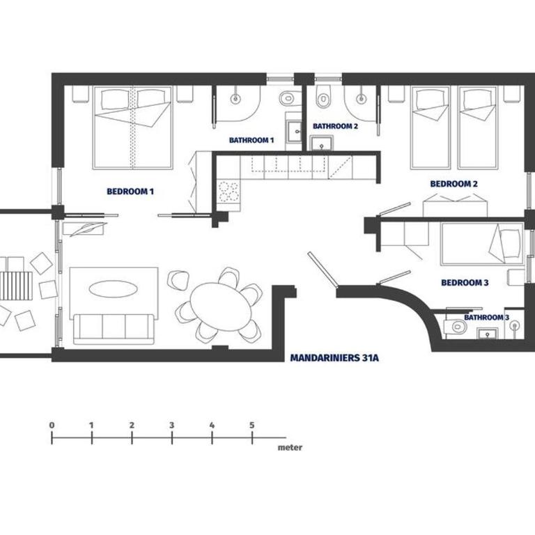 Résidence MANDARINIERS Cannes - Three-Bedroom Apartment 31A - 8