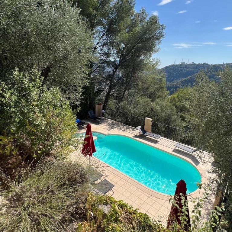 Entre Nice et Monaco grande Villa avec piscine privée 12 personnes - Villa - 18
