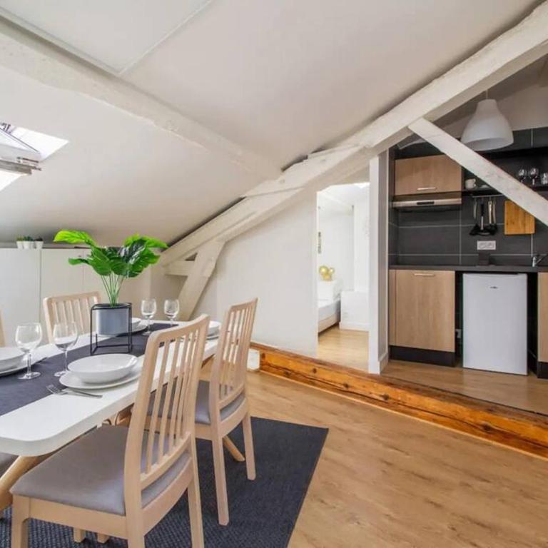 Le Nid Douillet • Proche Métro • Quartier St-Aubin - Apartment mit 1 Schlafzimmer - 7