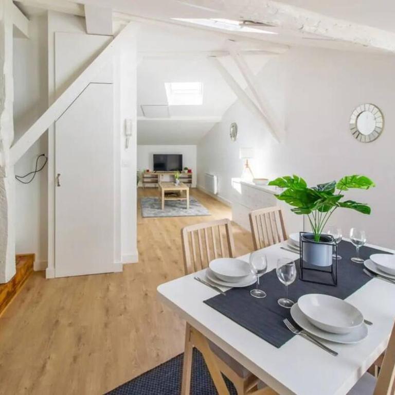 Le Nid Douillet • Proche Métro • Quartier St-Aubin - Apartment mit 1 Schlafzimmer - 8