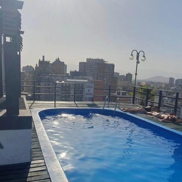 Departamento Centro Santiago con piscina y climatizador - One-Bedroom Apartment - 2